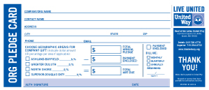 donation pledge card