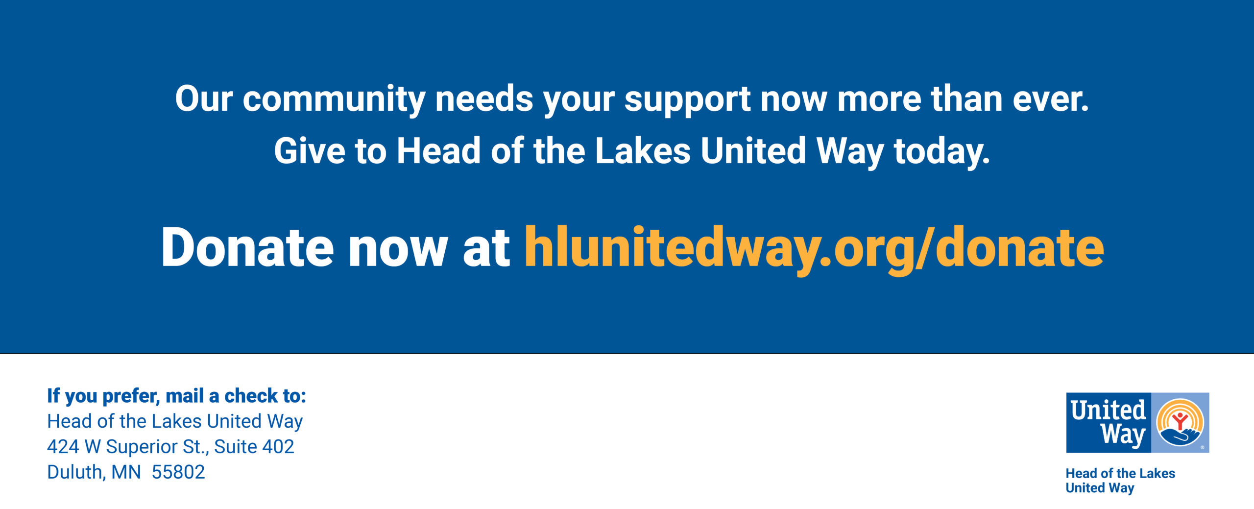 Home | Head of the Lakes United Way