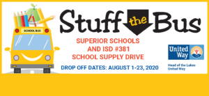 Stuff the Bus School Supply Drive for Lake Superior School District @ Lake Superior School District