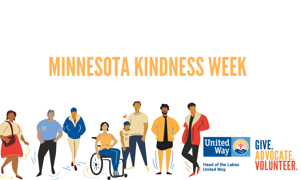 Head of the lakes United Way Logo with seven people staggered throughout
